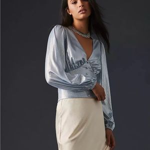 Anthropologie blouse in size L